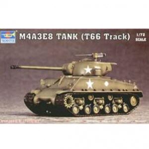 tru07225 1/72 M4A3E8 Tank (T66 Track)